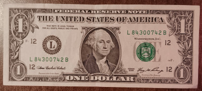 B11 - Bancnota foarte veche - America USA - 1 dolar - 2006 foto