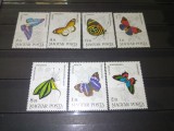 TIMBRE UNGARIA FLUTURI 1984, Nestampilat