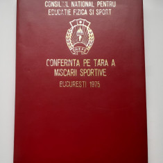 Conferinta Pe Tara A Miscarii Sportive-Notes Tip Agenda cu Creion Chinezesc 1975