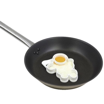 Forma pentru Alimente, pentru Omlete/Prajituri/Clatite, din Silicon, Model Astronaut,15 x 11.5 x 2 cm, Alb foto