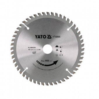 Disc fierastrau circular pentru aluminiu, dimensiune 350x30x3 mm, 100 dinti, Yato foto