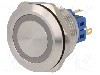 Intrerupator anti-vandalism, ON-(ON), &Oslash;28mm, ONPOW - GQ28-11E/R/24V/S