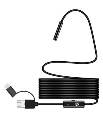 Camera inspectie endoscop USB 640x480p 64 grade compatibil Android sau Windows IP67 REBEL foto