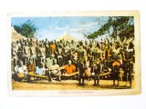 Rară! Africa de Vest(Africa Occidentală Franceză):Tam-Tam,dans ritual ritmat cu tobe,carte poștală necirculată circa 1910