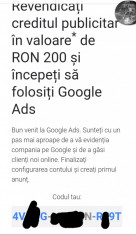 Google Adwords Voucher 200 Ron foto