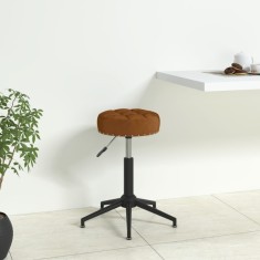 Scaun de birou pivotant, maro, catifea foto