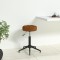 Scaun de birou pivotant, maro, catifea