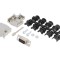 Conector D-Sub 9 pini mamă, negru