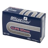 Agrafe birou Office Cover AS-04 RC10, metalice, 50mm, argintii, cutie 100 buc