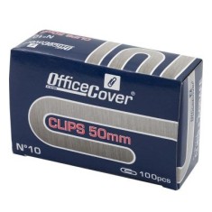 Agrafe birou Office Cover AS-04 RC10, metalice, 50mm, argintii, cutie 100 buc