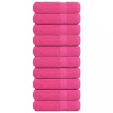 VidaXL Prosoape de baie 10 buc roz 100x150 cm 360 g/m&sup2; 100% bumbac