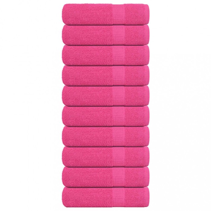 Gossi prosoape de baie 10 buc roz 100x150 cm 360 g/m2 100% bumbac