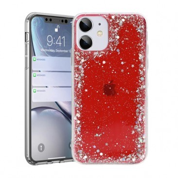 HUSA CAPAC SILICON BRILLIANT, APPLE IPHONE 11 PRO ROSU foto