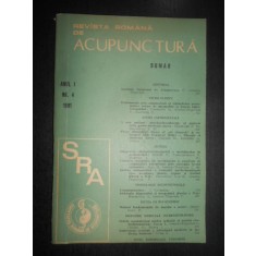 Revista Romana de Acupunctura. Anul I, Nr. 4, 1991