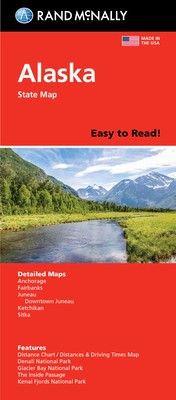 Rand McNally Easy to Read: Alaska State Map