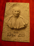Ilustrata SS Papa Leon XIII - basorelief - sculptura