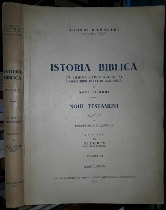 A.P.Lopuhin-Istoria biblica-vol.VI-prima editie 1947