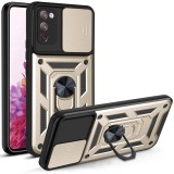 Husa Samsung Galaxy S20 FE protectie camera Asteroid GSM CamShield Series, auriu