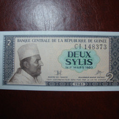 GUINEEA 2 SYLIS 1960 UNC