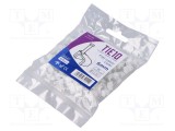 Element de susținere natural pentru cablu plat 100 buc cu cui TIE10