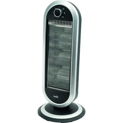 Radiator halogen, 3 trepte de incalzire 400 W / 800 W / 1200 W, oscilare cuplabila, oprire automata la rasturnare Home FK 23 foto