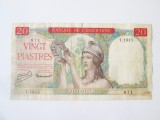 Rara! Indochina(Vietnam,Laos,Cambodgia) 20 Piastres 1949,bancnota din imagini la cel mai mic pret