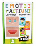 Puzzle educativ - Carti emotii si actiuni in limba romana | Headu