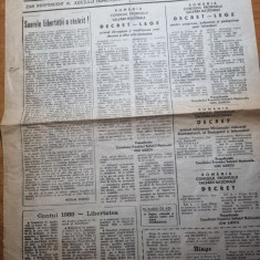 ziarul cuvantul liber 30 decembrie 1989 - revolutia romana
