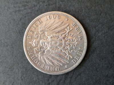 3 Mark &amp;quot;Wilhelm II&amp;quot; 1908, Regatul Prusiei (Statele germane) - G 4421 foto