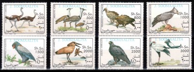 Somalia 1993, Mi #460-467**, fauna, pasari de prada, MNH, cota 40 &amp;euro;! foto