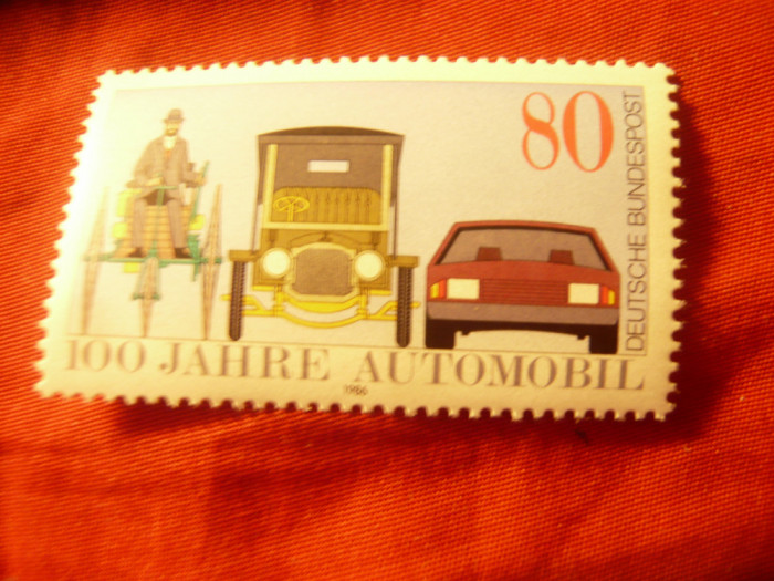 Serie 1 valoare RFG 1986 Automobilul - 100 Ani