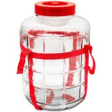 Borcan sticla cu capac de plastic cu supapa Tragar 10L CNN50631