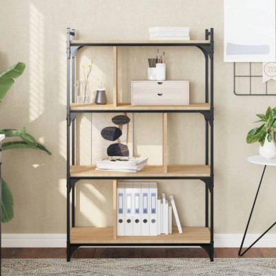 vidaXL Bibliotecă cu 4 niveluri, stejar sonoma, 76x32x123 cm, lemn 833936 foto