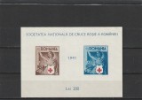 ROMANIA 1941 LP 146 CRUCEA ROSIE COLITA NEDANTELATA MNH NESTAMPILATA