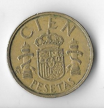 Moneda 100 pesetas 1984 - Spania foto