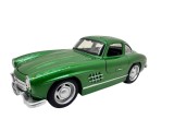 Macheta Mercedes-Benz 300SL Gullwing verde 1/36 sunete, lumini, deschide usile si capotele