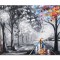 Tablou indragostiti pictat manual, Impreuna pentru totdeauna, 70x50cm ulei pe panza in cutit, gata de expus pe perete
