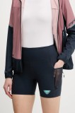 Dynafit pantaloni scurți outdoor Sky culoarea bleumarin, uni, high waist, 08.0000071923