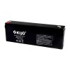 Acumulator AGM 12V 2.3Ah KIJO JS12-2.3 F1, Baterie VRLA, Telecomunicatii, Securitate, Alarma, Negru