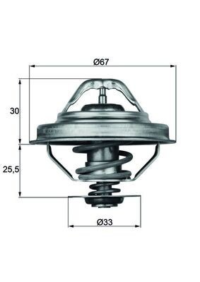 MAHLE TX 28 92D termostat,lichid racire foto