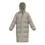 Cumpara ieftin Geaca Dama Iarna Joma Mimetic Bej, Vatelină, Groasă, Lungă