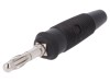 Mufă Banană 4mm 32A 60VDC Neagră Neizolată, HIRSCHMANN