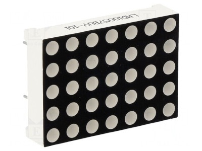 LED Matrice 5x7 Galben 27,94x19,96mm foto