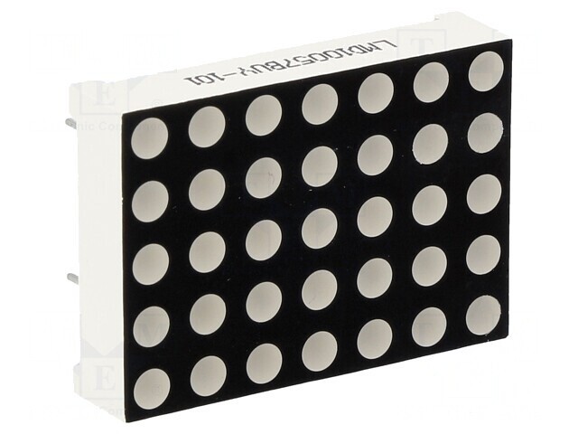 LED Matrice 5x7 Galben 27,94x19,96mm