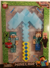 Set Tarnacop + 2 Figurine Minecraft foto