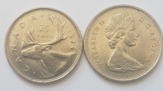 Canada 25 centi cents 1974 foto
