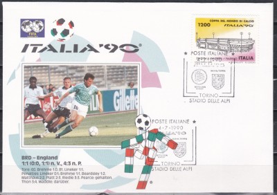 Italia 1990 - Cupa Mondială de fotbal - Stadionul din Palermo, FDC foto