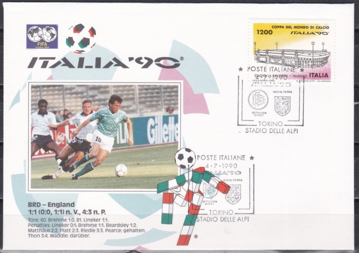 Italia 1990 - Cupa Mondială de fotbal - Stadionul din Palermo, FDC