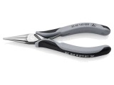 Clește cu bot semi-rotund ESD pentru electronică 145mm KNIPEX