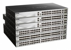 Switch D-Link DGS-3130-54TS/E, 54-Port Gigabit SFP L3 Stackable Managed Switch,